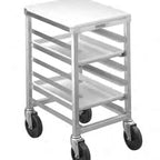 Thumbnail image #4 for Channel Manufacturing HT307 Half-Size Aluminum Bun Pan Rack, End-Load, 7-Pan Capacity, 3-Inch Spacing, 5-Inch Casters