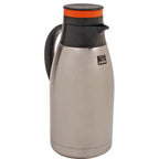 Thumbnail image #1 for AllPoints Foodservice Parts & Supplies Zojirushi 2801568 Beverage Carafe, 64 oz, Vacuum-Lined Stainless Steel, Orange Striped Lid