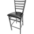 Thumbnail image #1 for Oak Street SL135C-1 43 in High Armless Metal Ladder-Back Bar Stool with Footrest and Unattached Seat