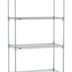 Thumbnail image #1 for Metro Super Erecta SA-1824C-86-S4 Super Adjustable Wire Stationary Starter Shelving Unit, 24"W x 18"D x 86"H, 800 lb. capacity per shelf, 2000 lb.