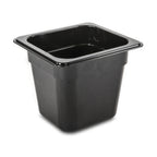 Thumbnail image #1 for Concasse MCIP1215N 1/2 Size Black Polycarbonate Food Pan, 6" Deep Case of 10