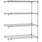 Thumbnail image #1 for Metro Super Erecta SA-2154C-63-A4 Super Adjustable Wire Add-On Shelving Unit, 54"W x 21"D x 63"H, 600 lb. capacity per shelf, 2000 lb. capacity per