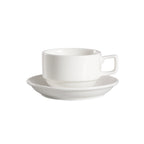 Thumbnail image #1 for CAC China Lincoln 101-2 Porcelain Saucer, 5-1/2" Round, Bone White Case of 3 Dozen