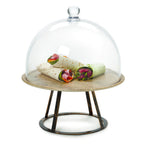 Thumbnail image #1 for G.E.T. GET MTS-R6-AB Round 2-Tier Display Board Stand/Pedestal, 6-3/4" Top, 9" Bottom, 6"H, Antique Brass