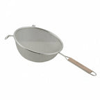 Thumbnail image #1 for Libertyware WHSDM8 8-Inch Stainless Steel Medium Double-Mesh Strainer with Wood Handle Case of 48