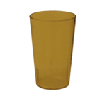 Thumbnail image #1 for G.E.T. 6605-1-A 5 oz Amber Textured SAN Plastic Tumbler Case of 6 Dozen