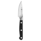Thumbnail image #1 for Zwilling J.A. Henckels Pro 1002740 3" Spear Point Forged Paring Knife, High-Carbon Stainless Steel, Black Polymer Handle