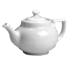 Thumbnail image #1 for Steelite International Diversified Ceramics HL210AWHA 10 oz White China Boston Teapot with Knob Cover 1 Dozen