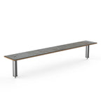 Thumbnail image #1 for Steelite Mogogo, Modular MGCIAY03GSXX Modular Buffet Display Shelf, 80"W x 12"D x 12-1/2"H, Grey Slate Laminate