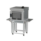 Thumbnail image #1 for Cadco BLS-4FLD-1HP Electric Convection Pizza Oven, Single Deck, Digital Touch Controls, Stainless Steel, Ventless