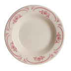 Thumbnail image #2 for Steelite International Homer, American Rose HL2532 Round China Rolled Edge Rim Soup Bowl, 12.75 oz, 9" Case of 2 Dozen