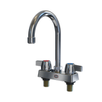 Thumbnail image #1 for NBR Equipment P3D4S3G 4" Deck-Mount Faucet with 3-1/2" Gooseneck Spout and Ceramic Valves