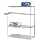 Thumbnail image #1 for Tarrison Products Ltd. TS-SFM2460ZC Flex Mount Wire Shelf, 60"W x 24"D, Clear Epoxy Finish