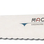 Thumbnail image #1 for JB Prince Mac Y312 10.5 Serrated Slicer Knife, 10-1/2" High-Carbon Stainless Steel Blade, Stamped, Black Wood Handle
