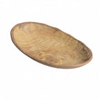 Thumbnail image #1 for G.E.T. Transform 15004083036 . . Medium Rim Oval Melamine Plate, Wood Grain, 10-1/4" x 6-1/10" x 1-3/5" Case of 12