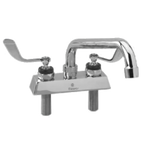 Thumbnail image #1 for Component Hardware Encore KL41-4012-SE4 Workboard Faucet, Deck Mount, 4" Centers, 12" Stainless Steel Swing Spout, Compression Valves