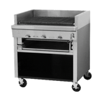 Thumbnail image #1 for Montague Company Legend UFS-48C 48-Inch Charbroiler, Ceramic Briquettes, Adjustable Cast-Iron Grate, Open Cabinet Base
