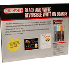 Thumbnail image #1 for AllPoints Foodservice Parts & Supplies 8405502 Reversible White/Black Writing Board, 24 x 36, Aluminum Frame