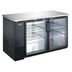 Thumbnail image #2 for Black Diamond 59-Inch Back Bar Bottle Cooler with 2 Glass Doors, 19 Cu. Ft.