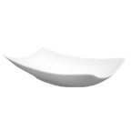 Thumbnail image #1 for Vertex China Rubicon RB-H21 Rectangular China Platter, 12-1/2 x 6-1/4 in, Polished Foot, Magnesium-Reinforced Body 1 Dozen