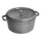 Thumbnail image #2 for Zwilling J.A. Henckels Staub® 1004317 Round Enameled Cast Iron Dutch Oven, 13.25 qt, Graphite Gray, with Cover