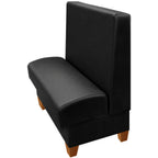 Thumbnail image #1 for Oak Street Hamilton HMT-4842-SGL Single Upholstered Restaurant Booth, 48"L x 42"H, Wood Frame