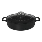 Thumbnail image #1 for Cardinal Chasseur By Chasseur FN437 Black Cast Iron Casserole, 1.8 Qt, Round, 12 x 9 in