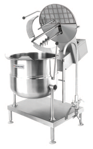 Product image #5 for Cleveland Range MKDT20T 20-Gallon Direct Steam Mixer Kettle, Floor-Type Lever Tilt, 2/3 Jacketed