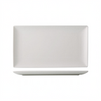 Thumbnail image #1 for CAC China Victoria VCT-41 Rectangular Porcelain Platter, Deep Rim, 13-1/2"L x 7-7/8"W x 1"H 1 Dozen