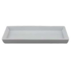 Thumbnail image #1 for Vertex China Ventana AV-Q22R Rectangular China Serving Tray, 8-3/8" x 3-1/4", Rolled Edge, Bright White Glossy Case of 2 Dozen