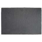 Thumbnail image #1 for Vertex China Slate S-R211 Rectangular Slate Serving Plate, 12" x 7-3/4", Without Handle