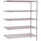Thumbnail image #1 for Metro Super Erecta SE-1842K4-63-A5 Add-On Wire Shelving Unit, 42"W x 18"D x 63"H, 800 lb. capacity per shelf, 2000 lb. capacity per unit, 1" shelf