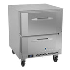 Thumbnail image #1 for Victory Refrigeration VURD27HC-2 Undercounter Refrigerator, One-Section, 27"W, 2 Drawers, 6.15 cu. ft., Rear-Mounted Self-Contained