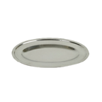 Thumbnail image #1 for Thunder Group SLOP012 12-Inch Oval Stainless Steel Serving Platter, Mirror Finish Case of 72
