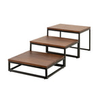 Thumbnail image #2 for Steelite International Creations Buffet 7363MW337 Rectangular Metal Buffet Riser, Pivot, Black, 11.5" x 13.88" x 6"