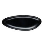 Thumbnail image #1 for CAC China XSTN-19-K Triangular Coupe Melamine Platter, 12", Matte Black 1 Dozen
