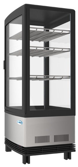 Product image #7 for KoolMore 17-Inch Countertop Self-Service Refrigerated Display Case, 3 Cu. Ft., Stainless Steel