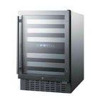 Thumbnail image #2 for Summit Commercial SWC532BLBISTCSS Commercial Wine Cooler, 46-Bottle, Dual-Temperature, Stainless Steel, 23-1/2"W