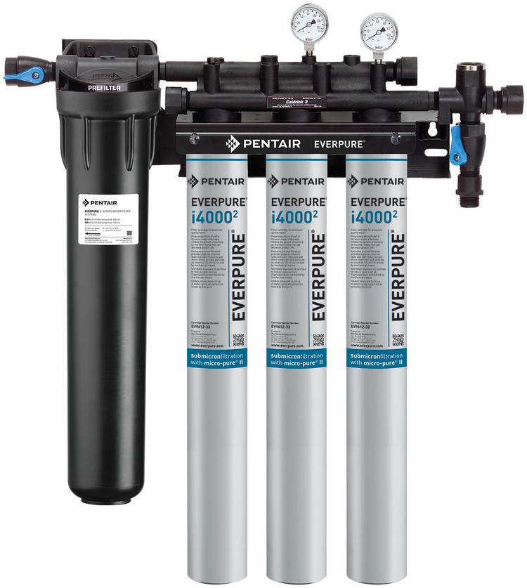 Product image #4 for Everpure Insurice Triple PF-i4000² Ice Maker Water Filtration System, 36,000 Gallons, 5 GPM, 0.5 Micron