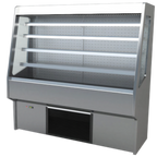 Thumbnail image #1 for RPI Industries Bandit SCRFC7278R-III Open-Air Refrigerated Display Case, 72"W x 78"H, Self-Contained, 4-Tier