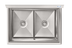 Thumbnail image #5 for KoolMore 42-Inch 2-Compartment Stainless Steel Commercial Sink with 18 x 24 x 14 Inch Bowls