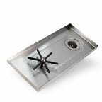 Thumbnail image #2 for Espresso Parts Barista Basics EPPR715 Stainless Steel In-Counter Rinser with Side Spray