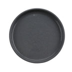 Thumbnail image #1 for G.E.T. Roca Glazed RP-7-WS/GRM Melamine Dinner Plate, 7" Round, Narrow Rim, Two-Tone White/Gray Case of 2 Dozen