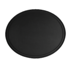 Thumbnail image #1 for Thunder Group PLFT2700BK Oval Non-Slip Fiberglass Serving Tray, Black, 22 x 27 in Case of 6