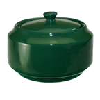 Thumbnail image #1 for International Tableware Cancun CA-61-G 13 oz Ceramic Sugar Bowl with Lid, Green 1 Dozen