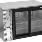 Thumbnail image #1 for Victory Refrigeration VBB48HC-GS-S 48-Inch Two-Section Back Bar Refrigerator with Sliding Glass Doors, Stainless Steel Exterior