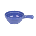 Thumbnail image #1 for Thunder Group CR305BU Melamine Soup Bowl with Handle, 10 oz, Purple, 6-3/4 x 4-1/4 x 2 in Case of 4 Dozen