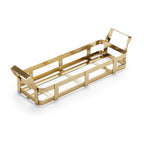Thumbnail image #1 for American Metalcraft GSCR12 Metal Condiment Rack, Gold, 1 Compartment, 12-1/4"W x 4-3/8"D x 3-3/8"H Case of 12