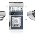 Thumbnail image #2 for Eloma Compact Pro MT EL2010155 Commercial Ventless Hood for MT611/ST611 with Top-Mounted Control and Five-Stage Filtration