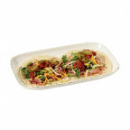Thumbnail image #1 for G.E.T. Urban Mill™ CS-117-UM . ™ . ™ Rectangular Melamine Platter, 12 x 7-1/2", Irregular, Cream 1 Dozen